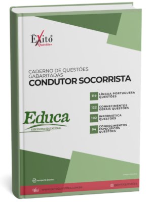Condutor Socorrista - Banca EDUCA PB - Questões Gabaritadas