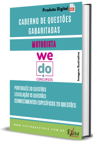Motorista We Do Concursos - Questões Gabaritadas para Concurso Público