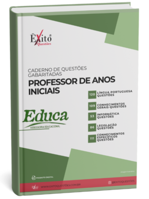 Professor De Anos Iniciais - Banca EDUCA PB - Questões Gabaritadas
