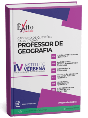 Professor De Geografia Instituto - Banca VERBENA - Questões Gabaritadas