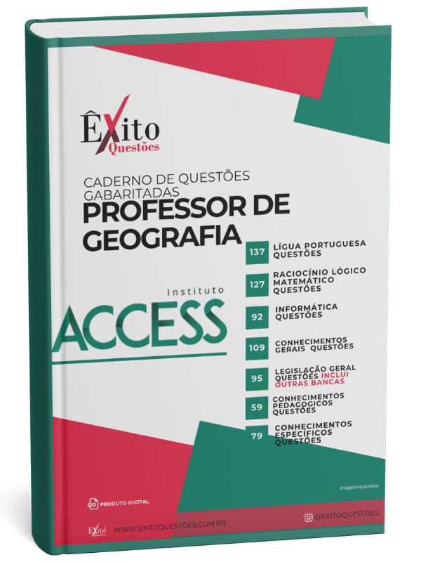 Professor De Geografia - Banca ACCESS - Questões Gabaritadas Professor De Geografia - Banca ACCESS - Questões Gabaritadas