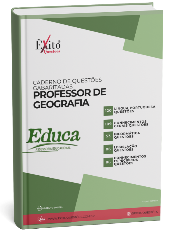 Professor De Geografia - Banca EDUCA PB - Questões Gabaritadas Professor De Geografia - Banca EDUCA PB - Questões Gabaritadas