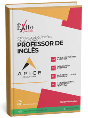 Professor De Inglês Consultoria - Banca APICE - Questões Gabaritadas