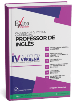 Professor De Inglês Instituto - Banca VERBENA - Questões Gabaritadas