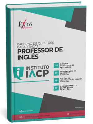 Professor De Inglês - Banca INSTITUTO IACP - Questões Gabaritadas