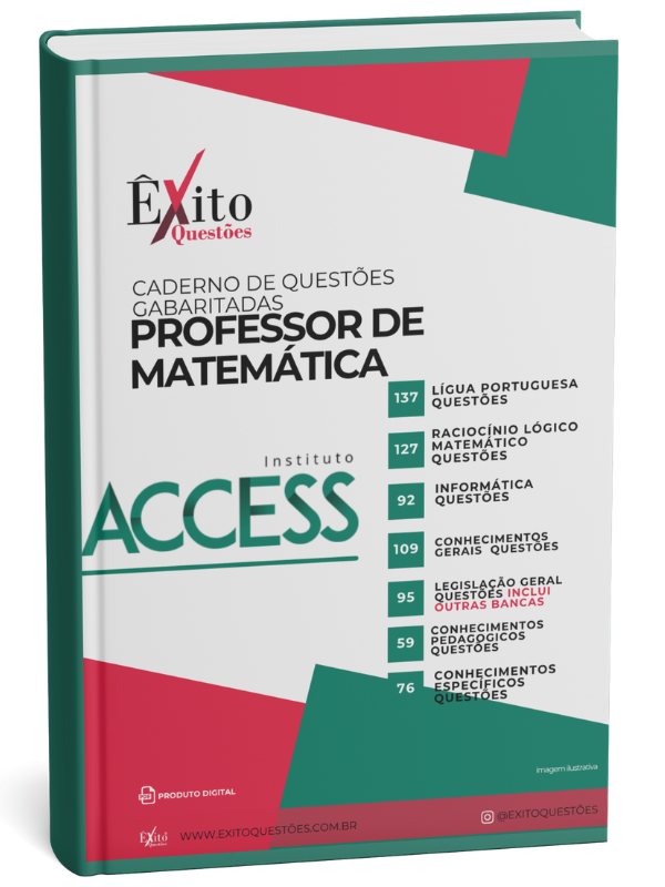 Professor De Matemática - Banca ACCESS - Questões Gabaritadas Professor De Matemática - Banca ACCESS - Questões Gabaritadas