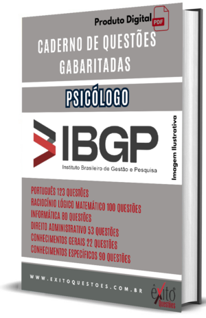 Psicólogo - Banca IBGP - Questões Gabaritadas