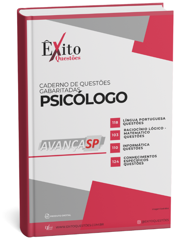 Psicólogo - Banca AVANÇASP - Questões Gabaritadas Psicólogo - Banca AVANÇASP - Questões Gabaritadas