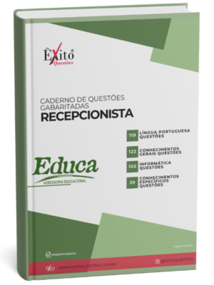Recepcionista - Banca EDUCA PB - Questões Gabaritadas