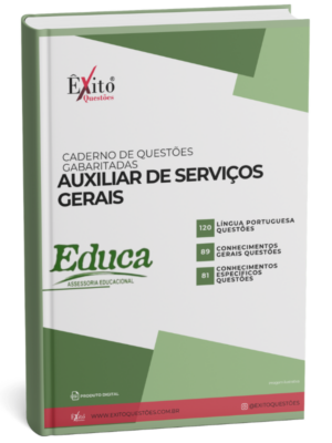 Auxiliar De Serviços Gerais - Banca EDUCA PB - Questões Gabaritadas