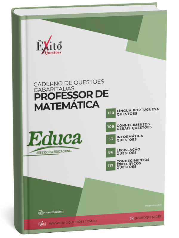 Professor De Matemática - Banca EDUCA PB - Questões Gabaritadas Professor De Matemática - Banca EDUCA PB - Questões Gabaritadas