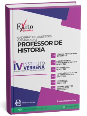 Professor De História Instituto - Banca VERBENA - Questões Gabaritadas