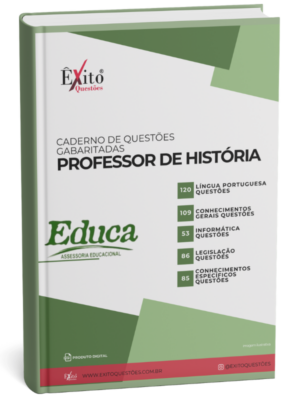 Professor De História - Banca EDUCA PB - Questões Gabaritadas