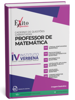 Professor De Matemática Instituto - Banca VERBENA - Questões Gabaritadas