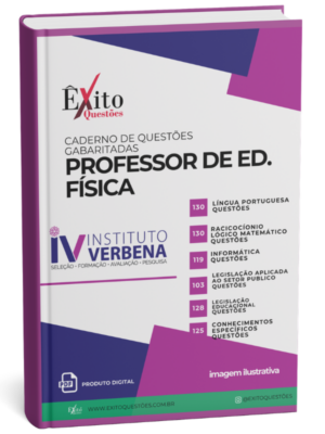Professor De Ed. Física Instituto - Banca VERBENA - Questões Gabaritadas