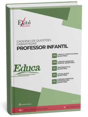 Professor Infantil - Banca EDUCA PB - Questões Gabaritadas