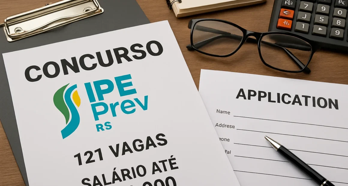 Concurso IPE Prev RS: Edital com 121 vagas e salários de até R$ 10 mil