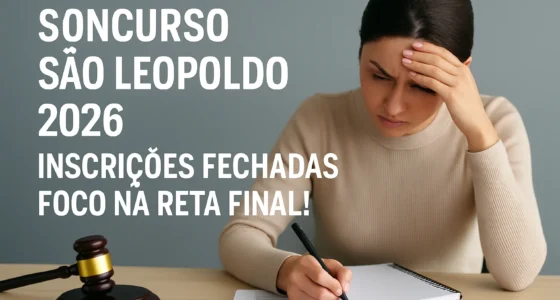 Concurso São Leopoldo 2026: Inscrições Fechadas, Foco na Reta Final!