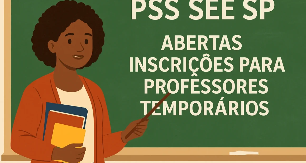 PSS SEE SP: Abertas Inscrições para Professores Temporários